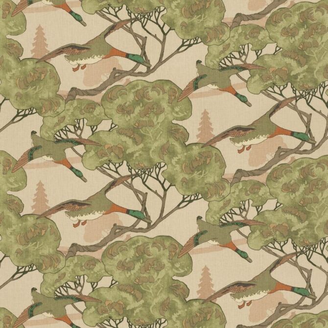 Mulberry Fabric FD205.H150 Flying Ducks Plaster