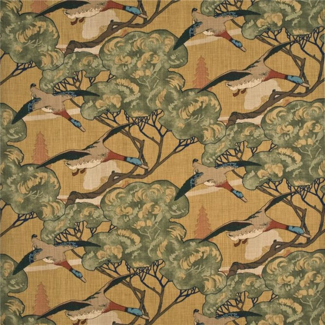 Mulberry Fabric FD205.N102 Flying Ducks Sand