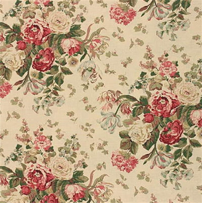 Mulberry Fabric FD206.W29 Floral Bouquet Soft Pi