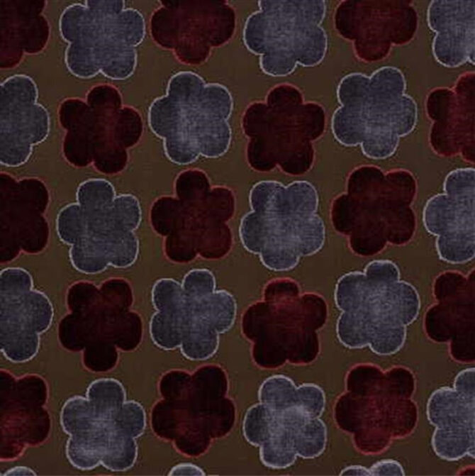 Mulberry Fabric FD568.V75 Aster Velvet Rd/Mauv