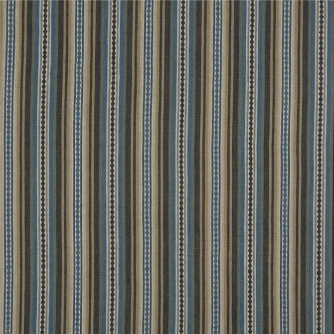 Mulberry Fabric FD731.H43 Dalton Stripe Indigo/Teal