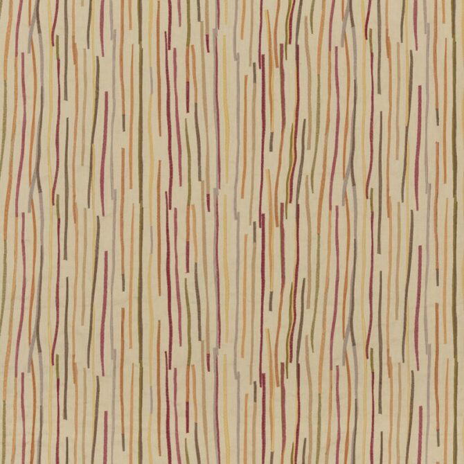 Mulberry Fabric FD769.V165 Fiesta Stripe Red/Sienna